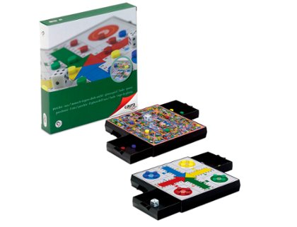 JUEGO DE MESA PARCHIS+OCA TABLERO 17X17 Cm CAYRO