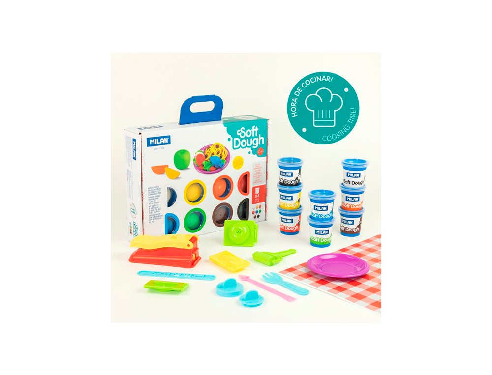 CAJITA MODELAR MILAN SOFT DOUGH PACK 8 UND COOKING TIME