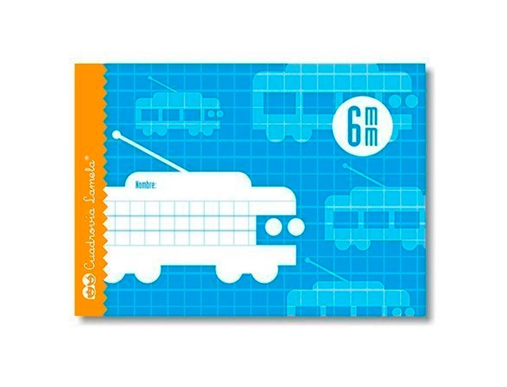 CUADERNO ESCOLAR LAMELA CUARTO 16 Hojas CUADRO 6.0 MM