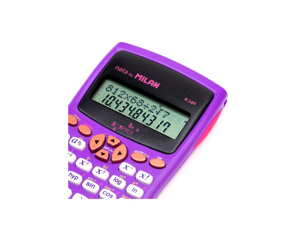 CALCULADORA CIENTIFICA M240 MILAN MORADA