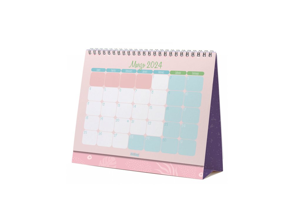 CALENDARIO ESPIRAL SOBREMESA 210X200 MM FINOCAM TALKUAL MULTICOLOR