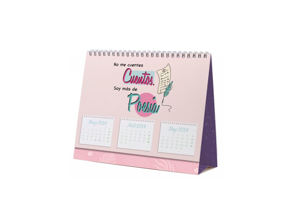 CALENDARIO ESPIRAL SOBREMESA 210X200 MM FINOCAM TALKUAL MULTICOLOR