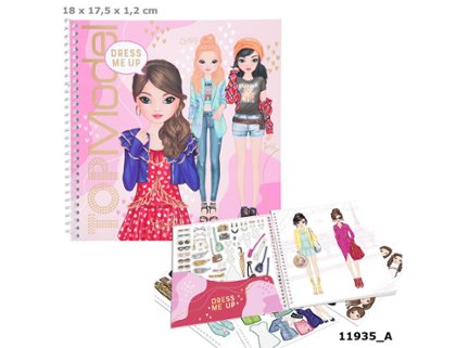 CUADERNO CALCOMANIAS TOPMODEL DRESS ME UP DEPESCHE
