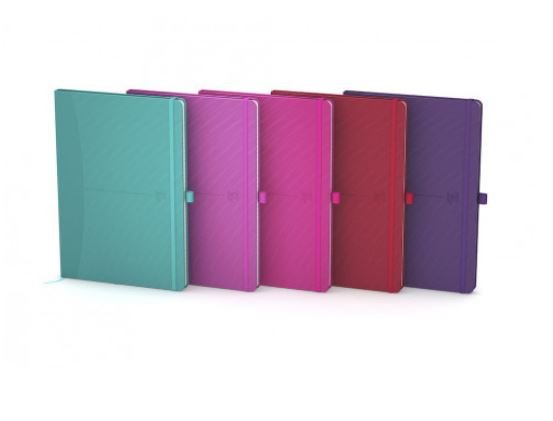 CUADERNO OXFORD COSIDO TAPA EXTRADURA A5 96 Hojas 5X5 DOTS VIVOS