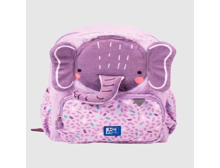 MOCHILA INFANTIL OXFANIMALS KIDS OXFORD 4 Modelos Ellie( Elefante), Leo( Leon), Bunbun (Conejo), Zoe (Cebra)