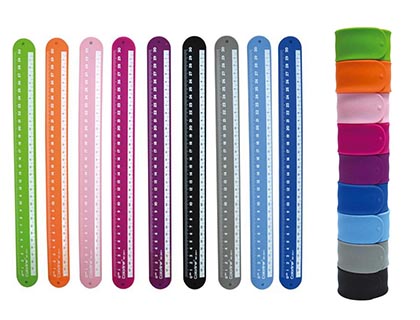 REGLA RULOMETRO SILICONA 30 CM OFFICE BOX COLORES SURTIDOS