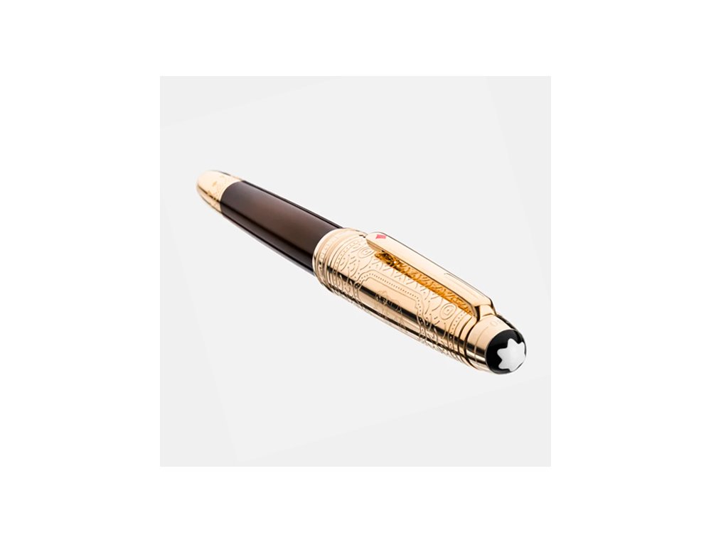 PLUMA MONTBLANC MEISTERSTUCK DOUE LA VUELTA AL MUNDO EN 80 DIAS PLUMIN F