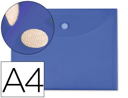 DOSSIER SOBRE VELCRO DINA4+ OFFICE BOX AZUL