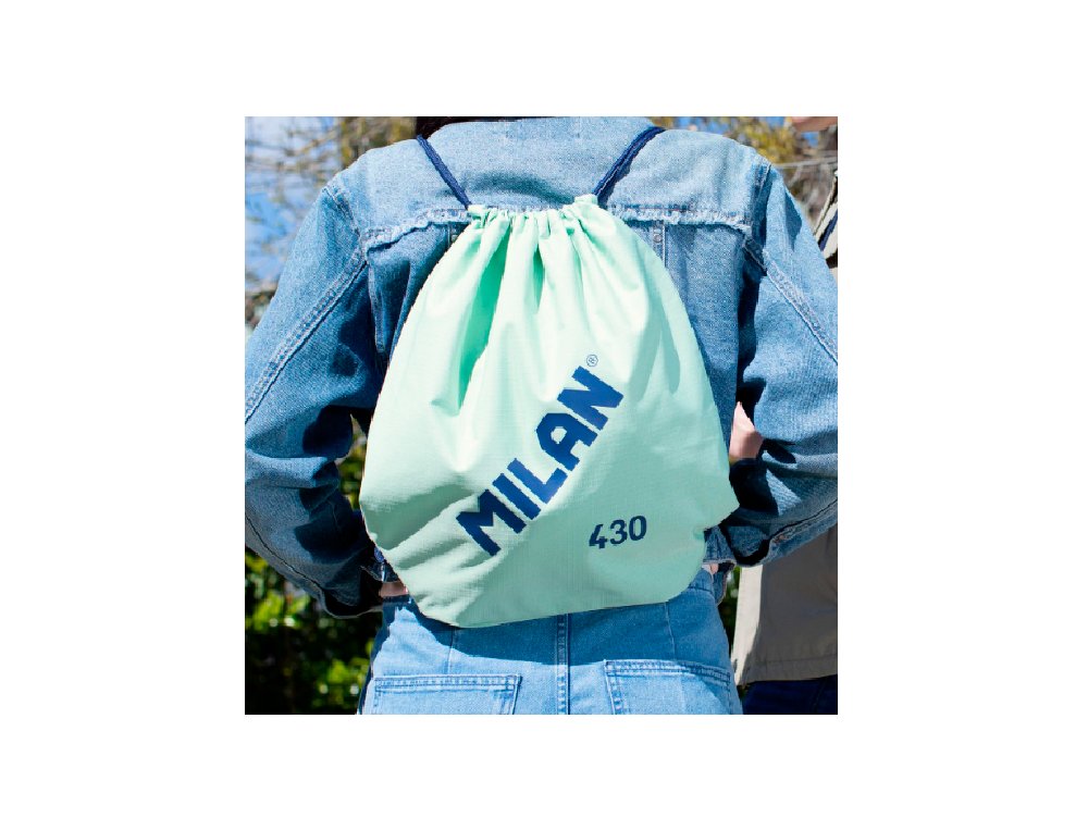 BOLSA MOCHILA DE TIRAS GOMA MILAN 430 VERDE