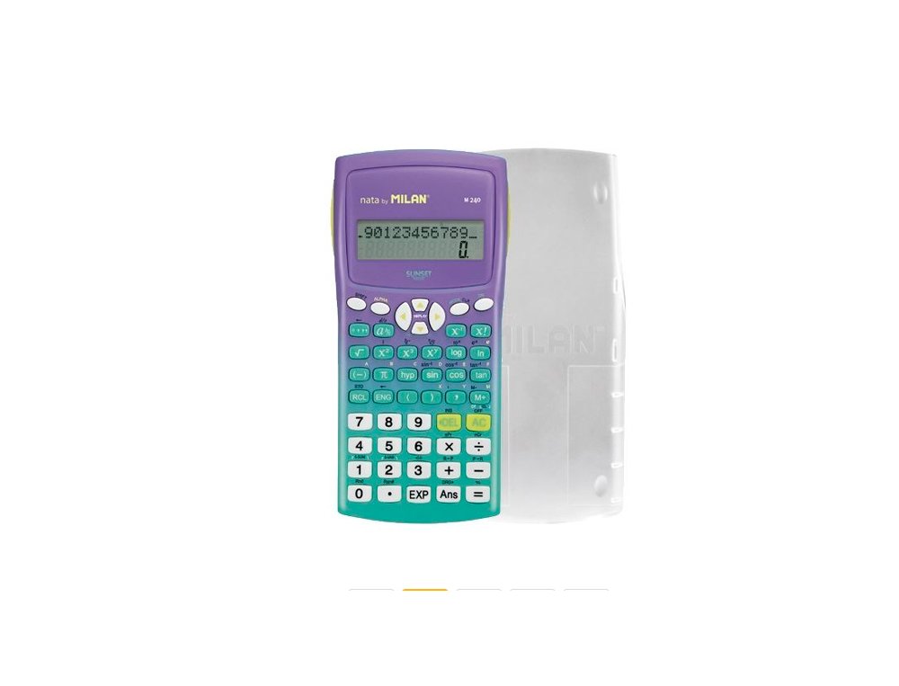 CALCULADORA CIENTIFICA M240 MILAN SUNSET VERDE /MORADA