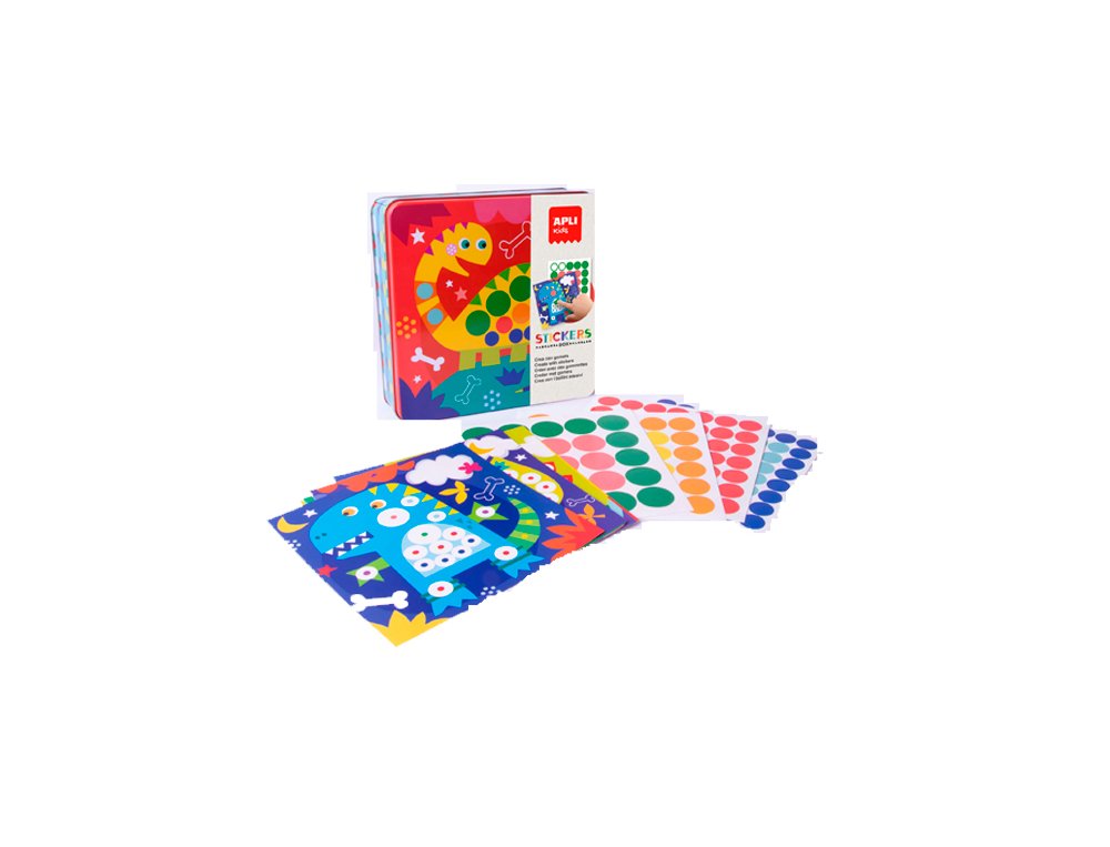 JUEGO EDUCATIVO APLI PEGATINAS DINO GOMETS