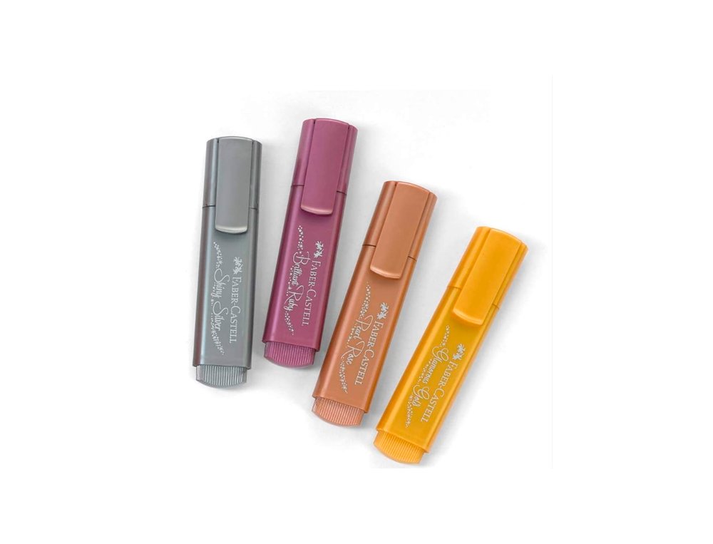 ROTULADOR FLUOR FABER CASTELL TEXTLINER 46 METALLIC RUBI