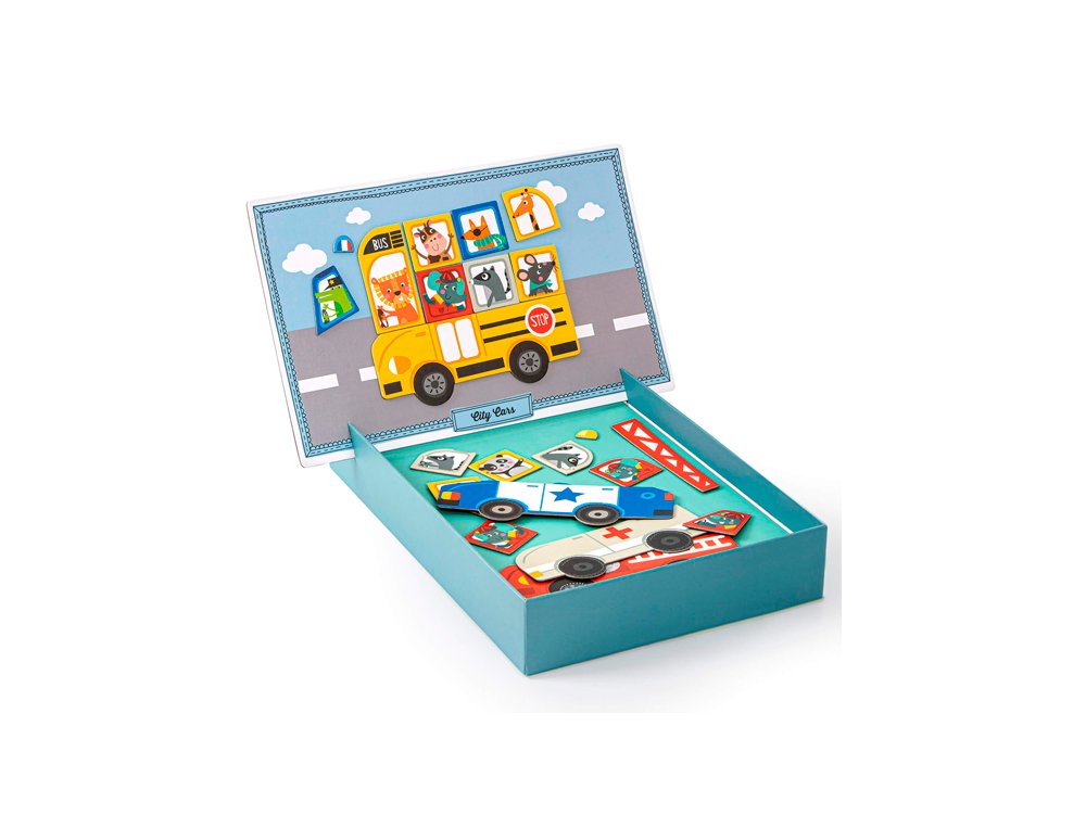JUEGO EDUCATIVO APLI MAGNETICO COCHES 25 PIEZAS
