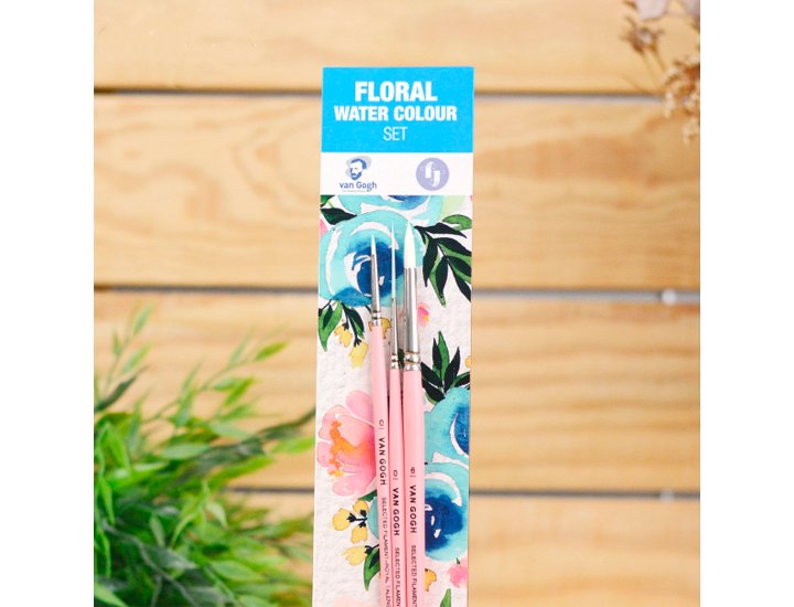 PINCEL TALENS SET ACUARELA VAN GOGH FLORAL SERIES 151 Y 155