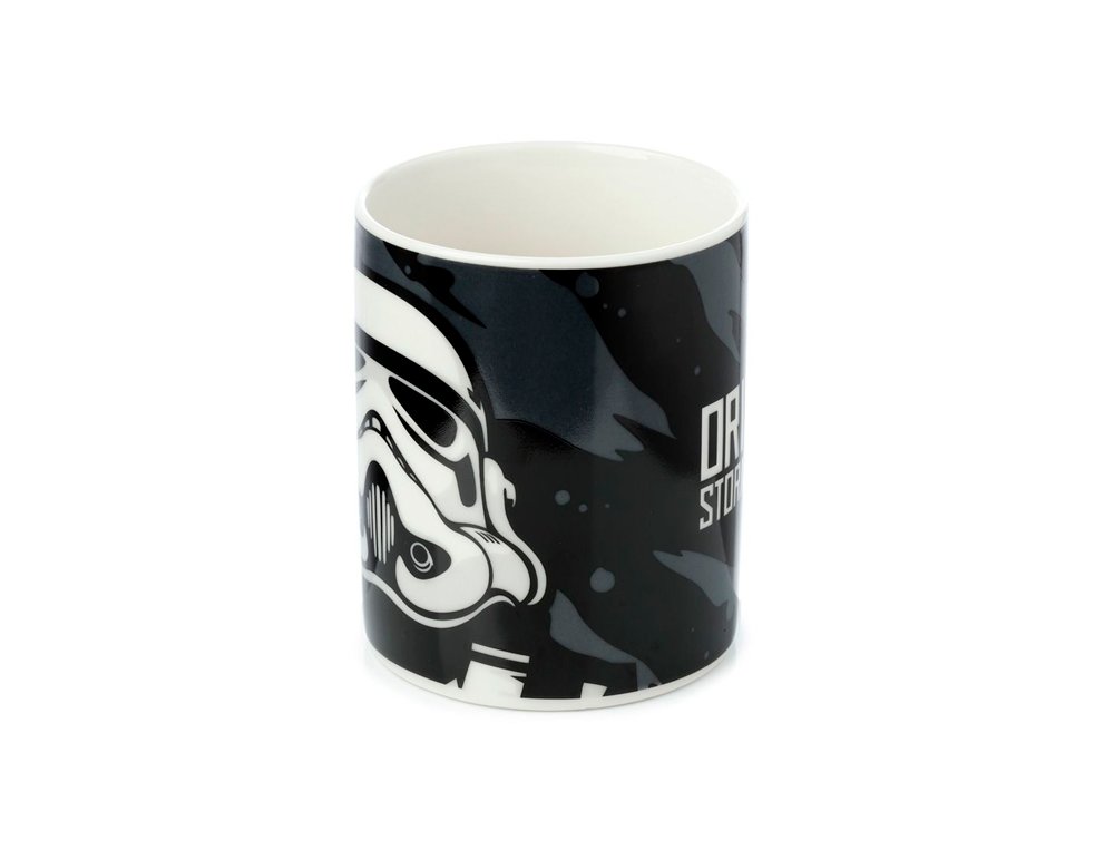 TAZA PORCELANA SOLDADO IMPERIAL NEGRA