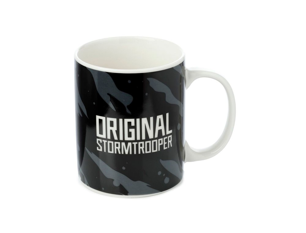 TAZA PORCELANA SOLDADO IMPERIAL NEGRA