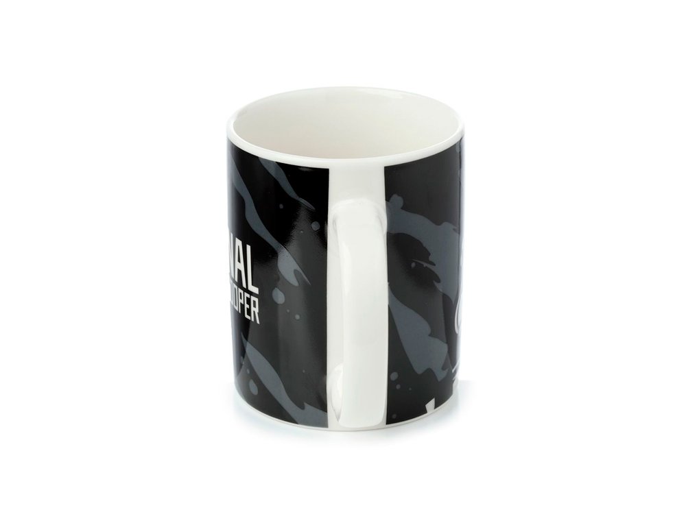 TAZA PORCELANA SOLDADO IMPERIAL NEGRA
