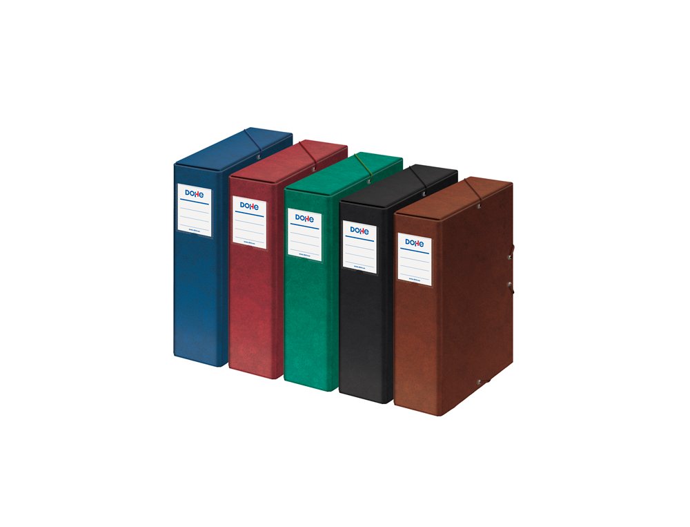CAJA PROYECTOS CARTON GOMAS OFFICE 9 CMS NEGRO