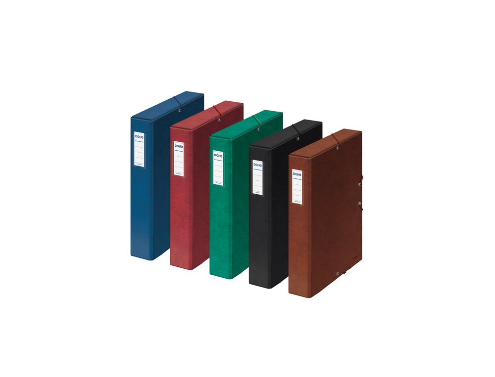CAJA PROYECTOS CARTON GOMAS OFFICE 5 CMS NEGRA