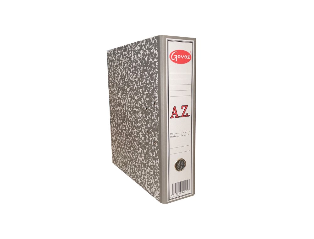 ARCHIVADOR PALANCA JASPEADO FOLIO LOMO ANCHO A-Z Govez
