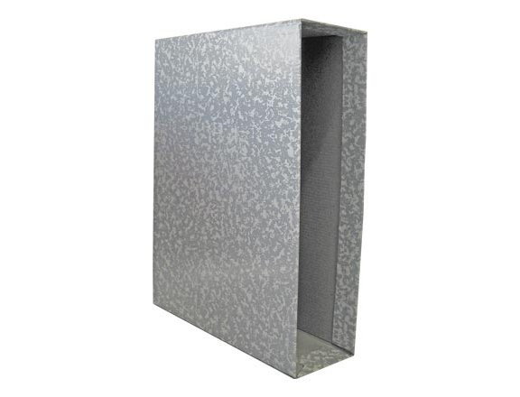 CAJA ARCHIVADOR JASPEADO GRIS FOLIO NATURAL