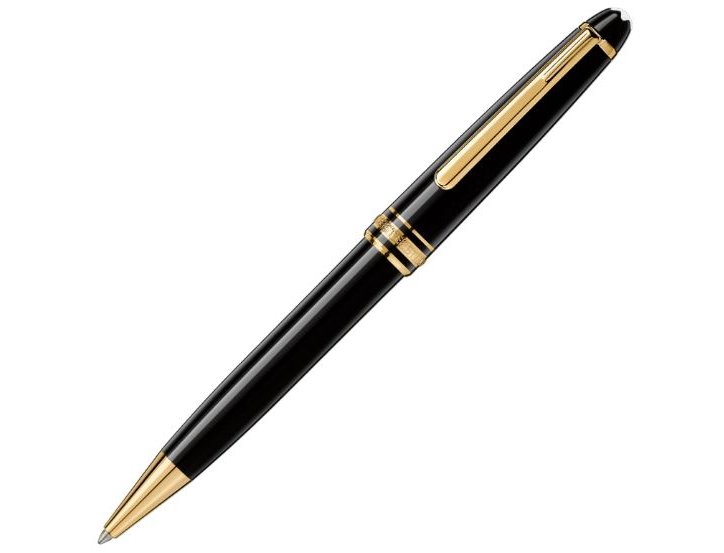 BOLIGRAFO MONTBLANC MEISTERSTUCK CLASSIQUE DORADO NEGRO