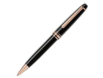 BOLIGRAFO MONTBLANC MEISTERSTUCK CLASIQUE DORADA ROSA NEGRA