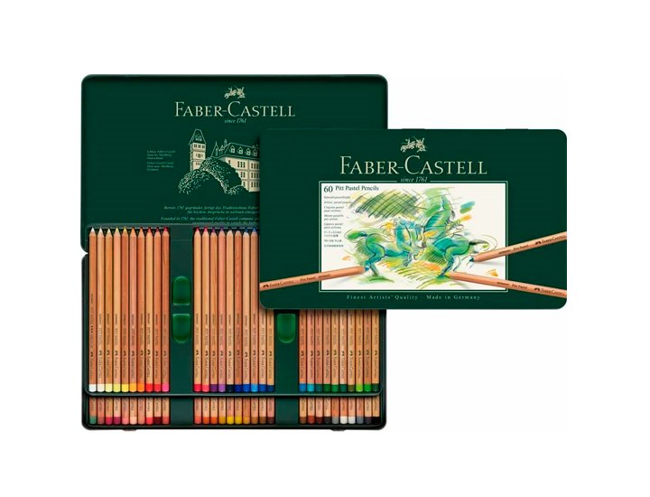 LAPIZ FABER CASTELL PASTEL CAJA 60 COLORES