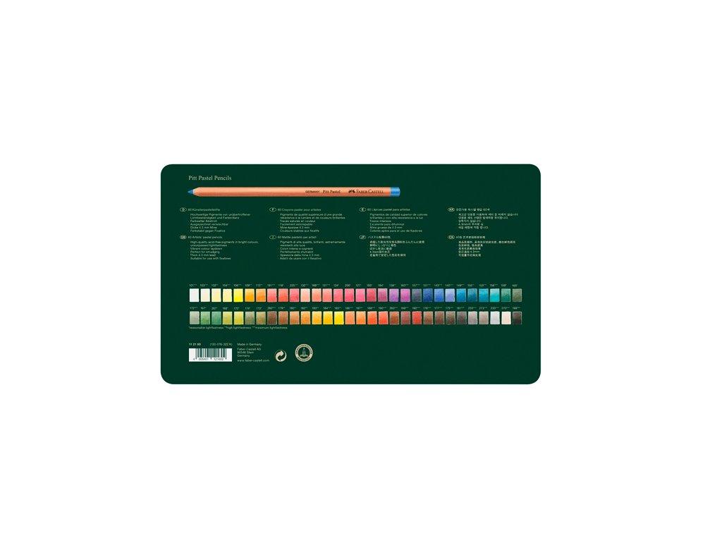 LAPIZ FABER CASTELL PASTEL CAJA 60 COLORES