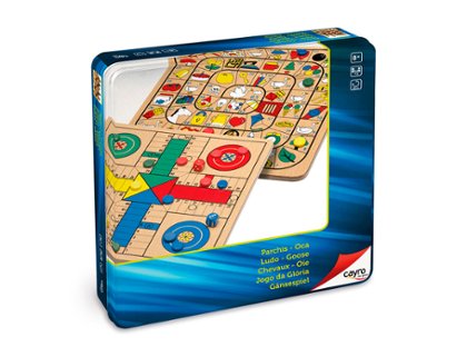 JUEGO DE MESA PARCHIS-OCA METAL BOX CAYRO