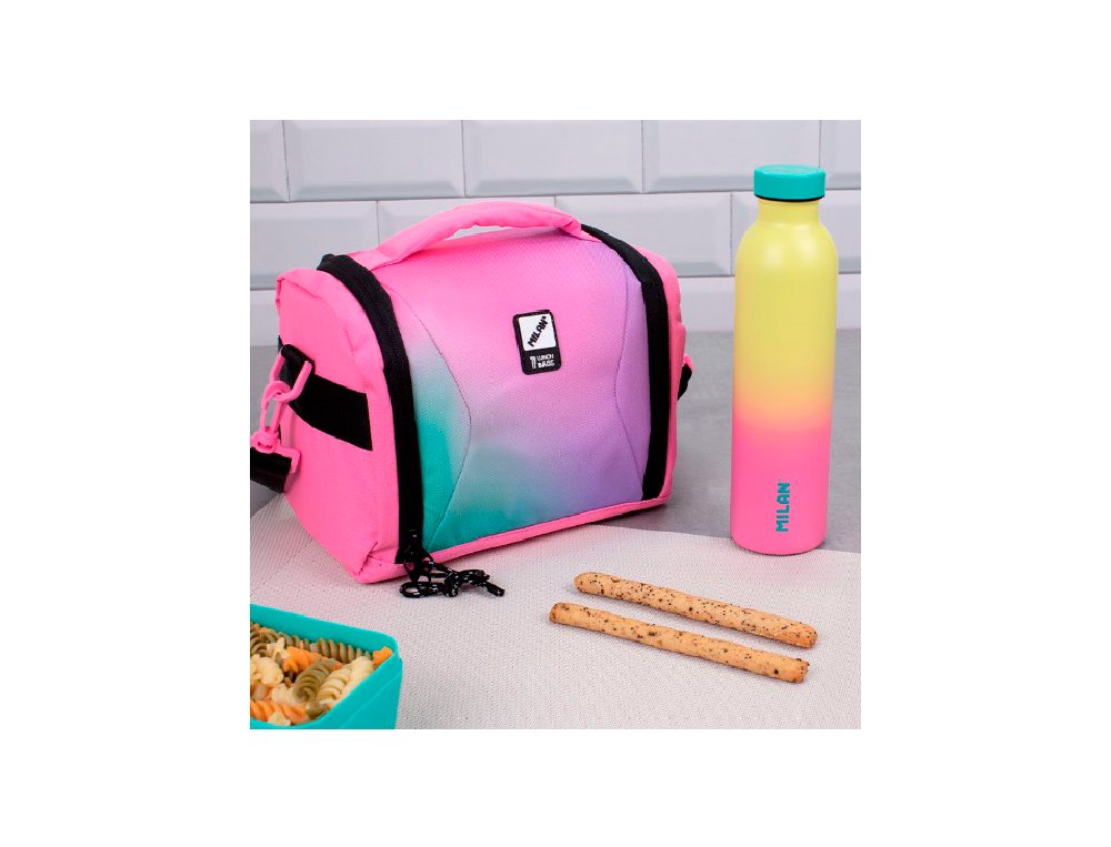 BOLSA ISOTERMICA PARA ALIMENTOS 5 LITROS MILAN SUNSET ROSA
