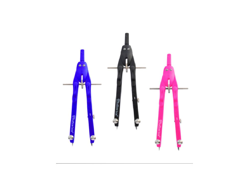 COMPAS BIGOTERA AUTOMATICA 2 BRAZOS ARTICULADOS OFFICE BOX NEGRO