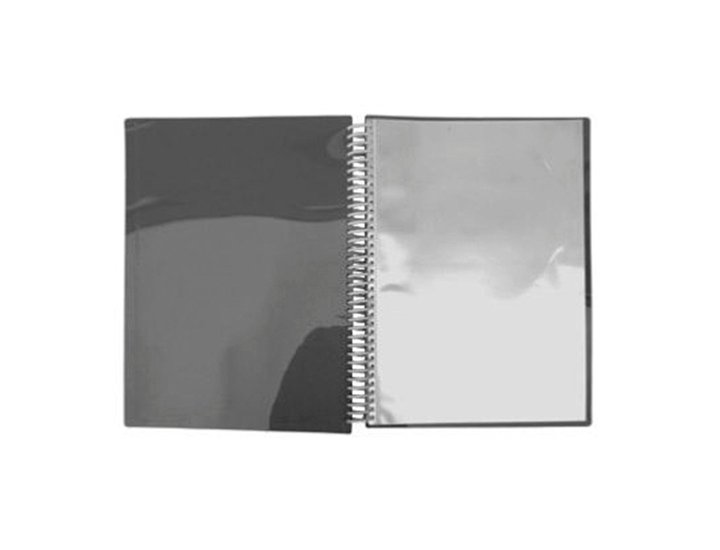 CARPETA FUNDAS DINA4 40 FUNDAS ESPIRAL OFFICE BOX VITAL COLORS GRIS
