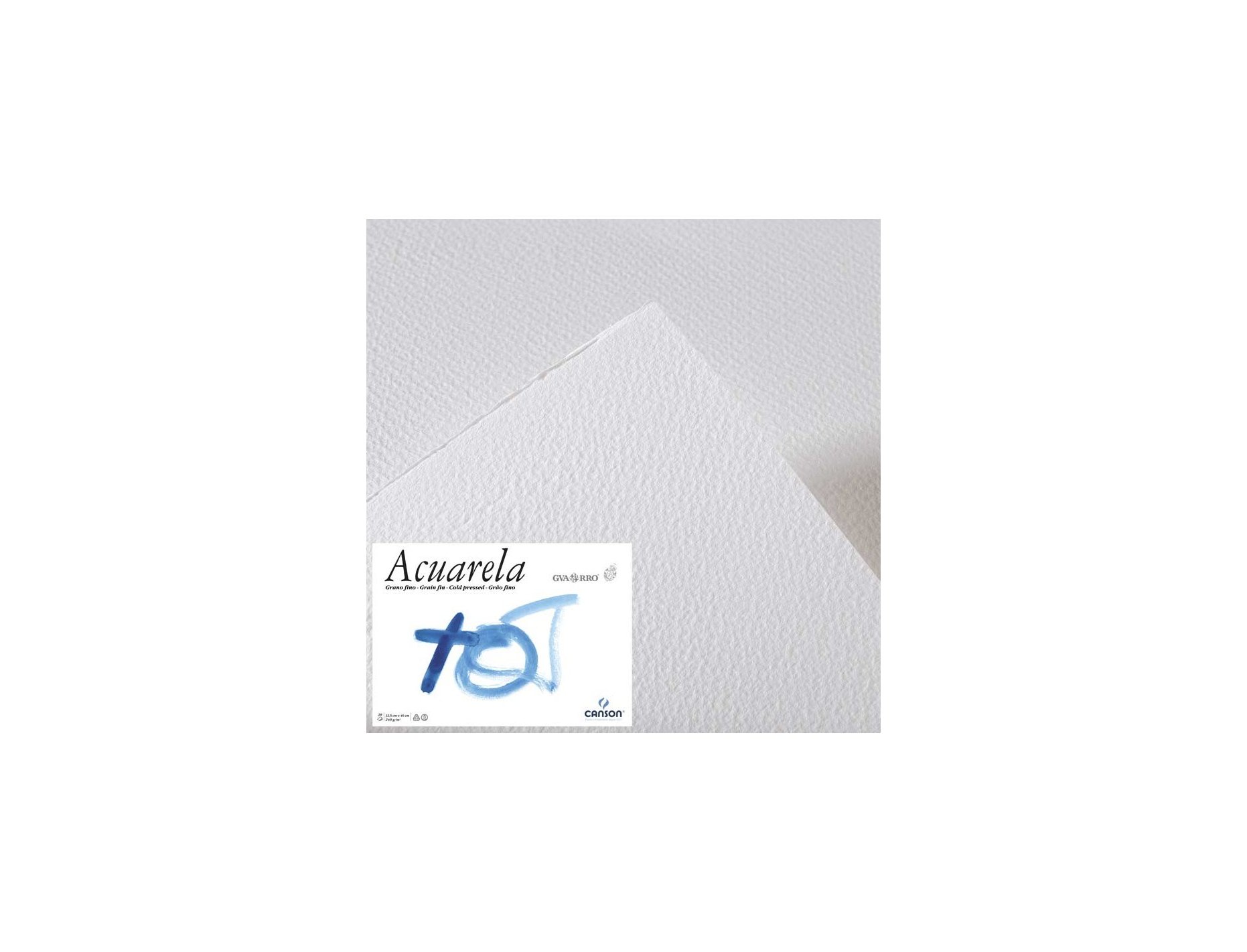 PAPEL ACUARELA GUARRO 50X070 240Gramos GRANO FINO