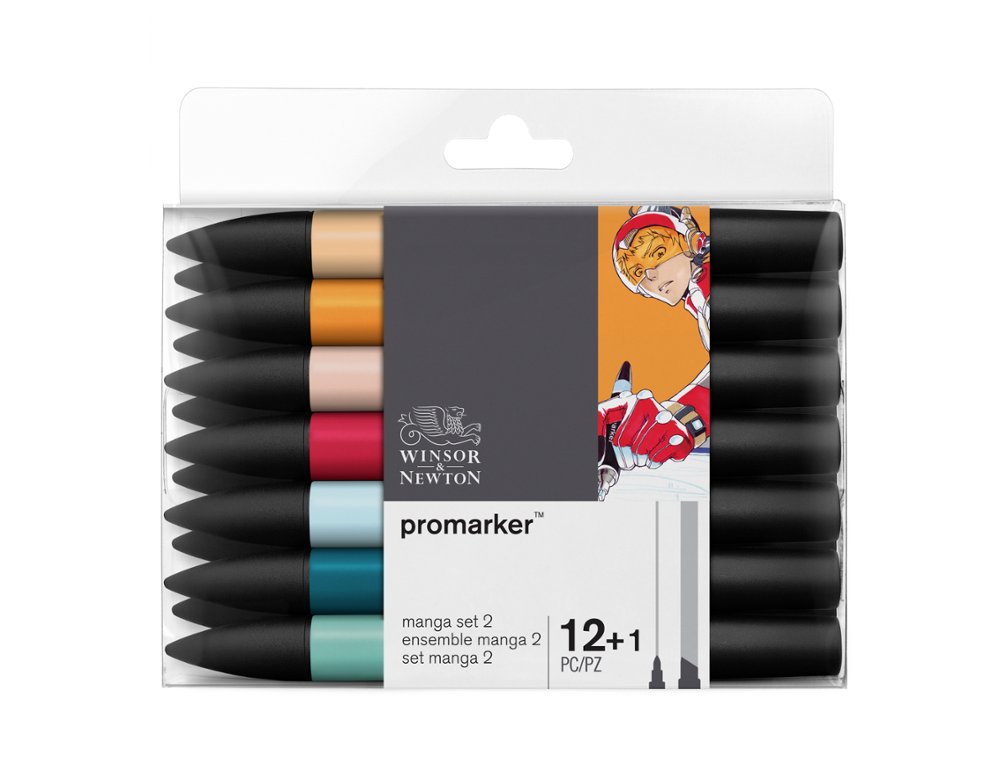 ROTULADOR Winsor  and  Newton PROMARKER PACK 12+1 ROTULADORES MANGA EXPANSION N  2