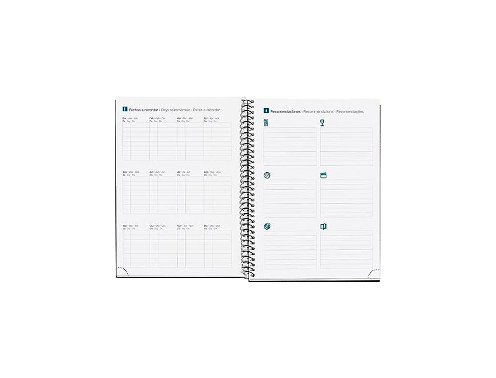 AGENDA ANUAL ESPIRAL 155X213 MM DIA PAGINA PLUS MIQUELRIUS AMAPOLA