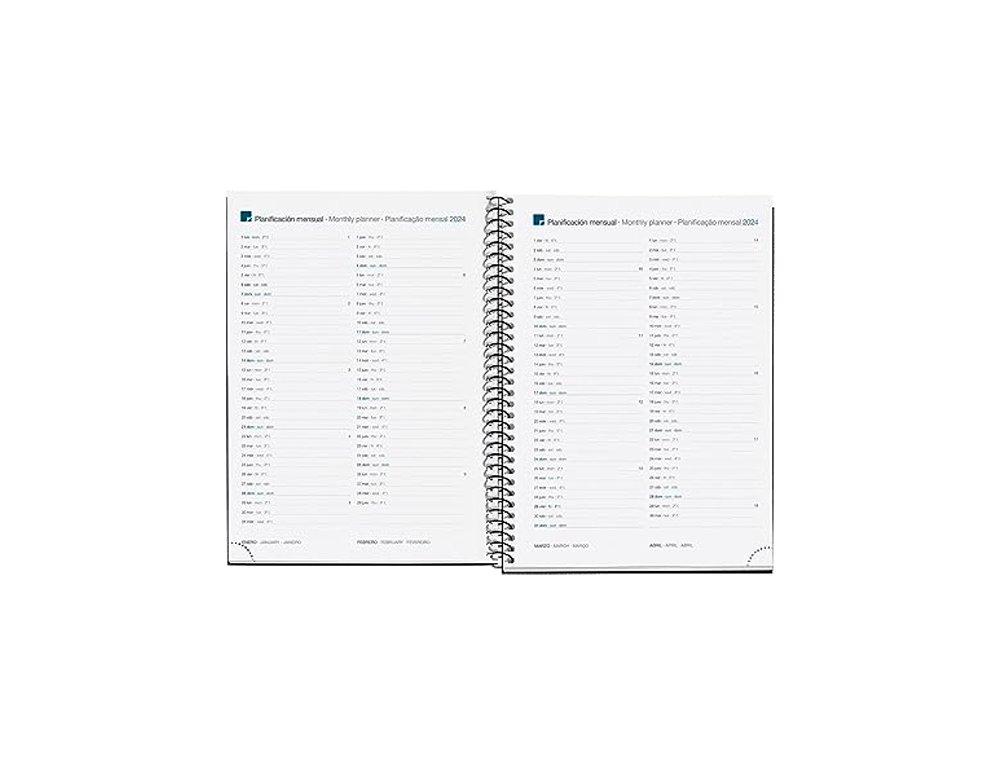 AGENDA ANUAL ESPIRAL 155X213 MM DIA PAGINA PLUS MIQUELRIUS AMAPOLA