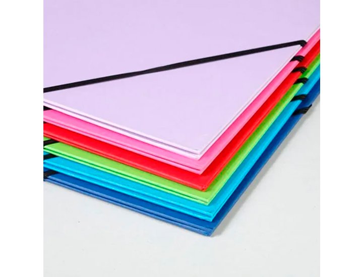 CARPETA DIBUJO CARTON CON GOMAS 52X72 Cm COLORES SURTIDOS CLAIREFONTAINE