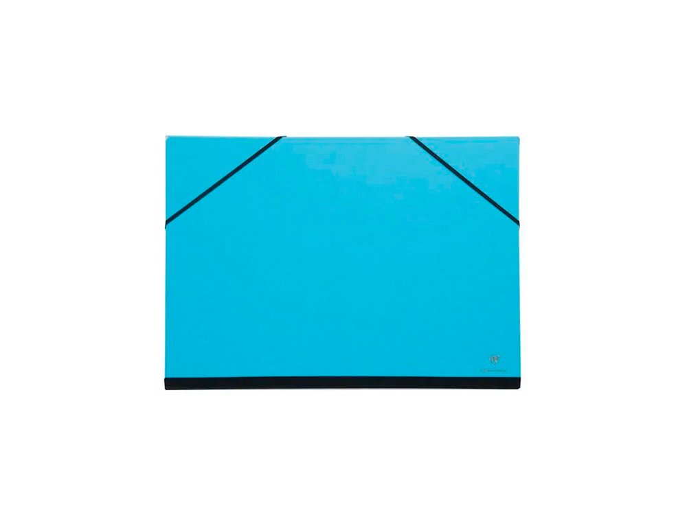 CARPETA DIBUJO CARTON CON GOMAS 52X72 Cm COLORES SURTIDOS CLAIREFONTAINE
