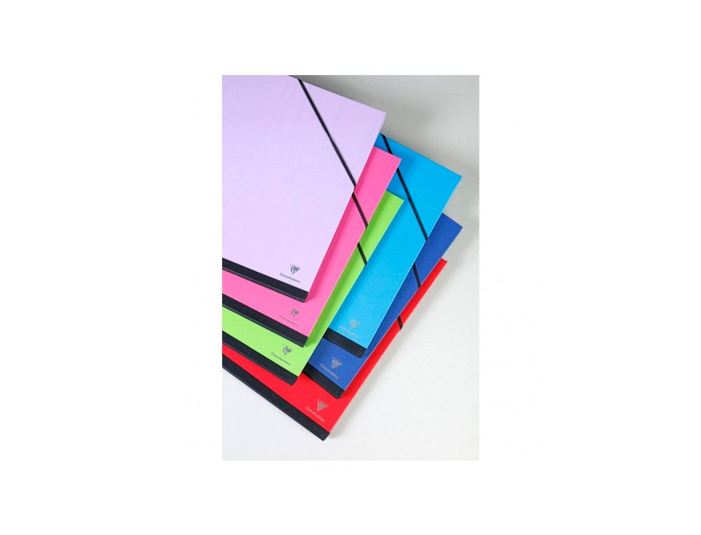 CARPETA DIBUJO CARTON CON GOMAS 52X72 Cm COLORES SURTIDOS CLAIREFONTAINE