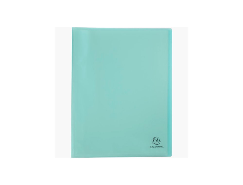 CARPETA FUNDAS DINA4 30 FUNDAS ENCUADERNADO EXACOMPTA TAPA COLORES SURTIDOS PASTEL