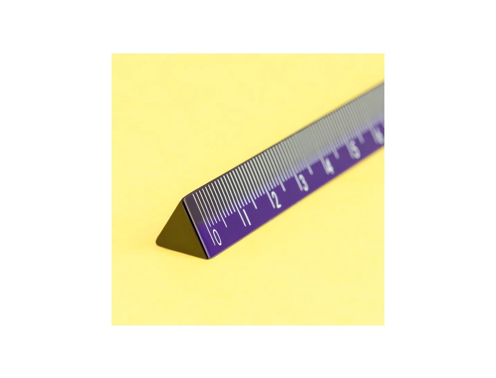 REGLA PLASTICO CRISTAL 15 CMS TRIANGULAR MILAN COLORES SURTIDOS