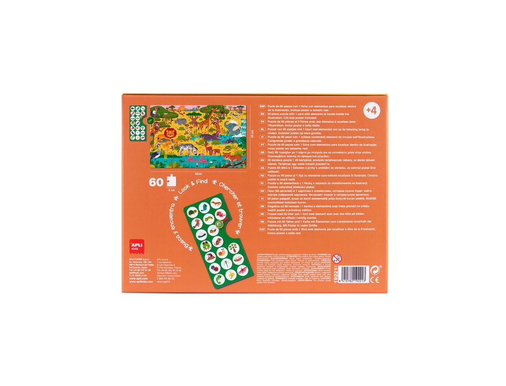 JUEGO EDUCATIVO APLI PUZLE 60 PIEZAS OBSERVATORIO JUNIOR SELVA