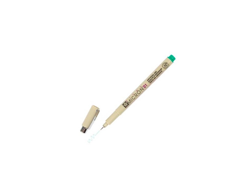 ROTULADOR SAKURA PIGMA MICRON 0.10 MM VERDE