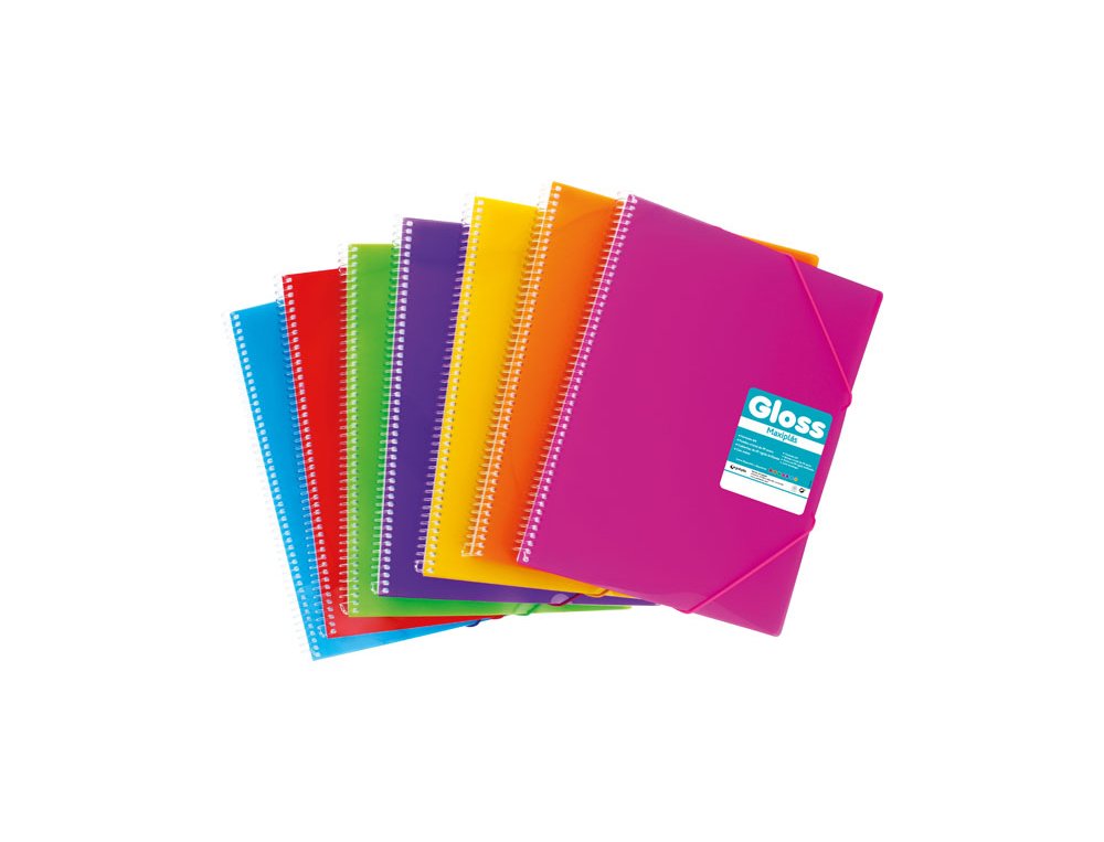 CARPETA FUNDAS DINA4 20 FUNDAS ESPIRAL GRAFOPLAS GLOSS ROSA