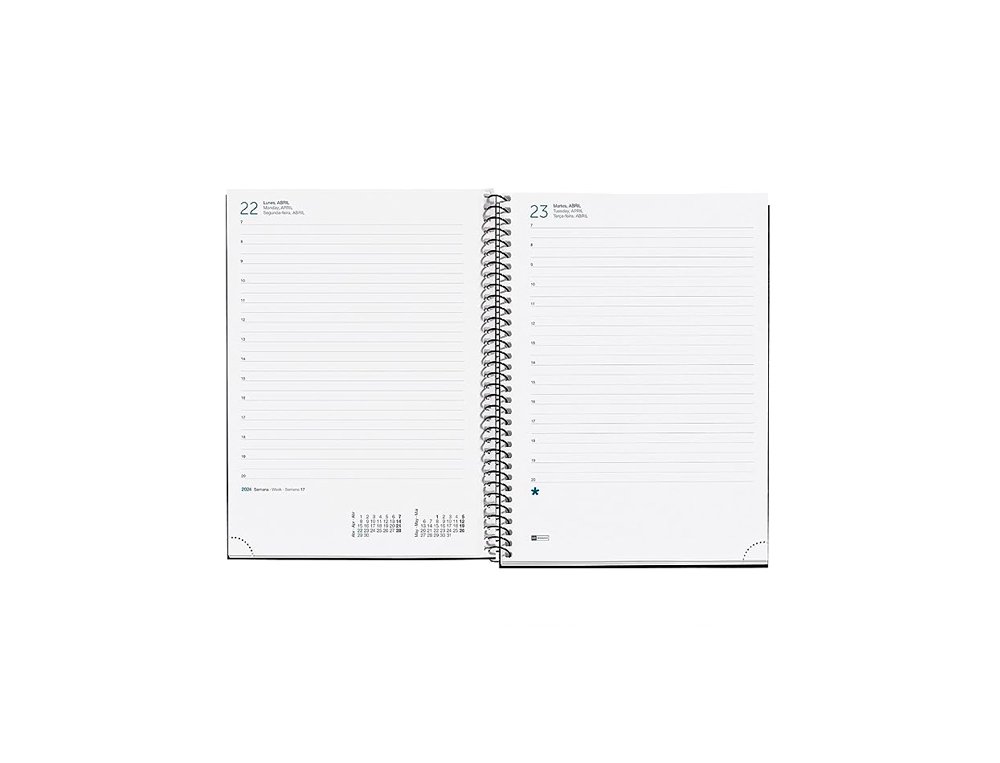 AGENDA ANUAL ESPIRAL 155X213 MM DIA PAGINA MIQUELRIUS PLUS POLKA DOTS