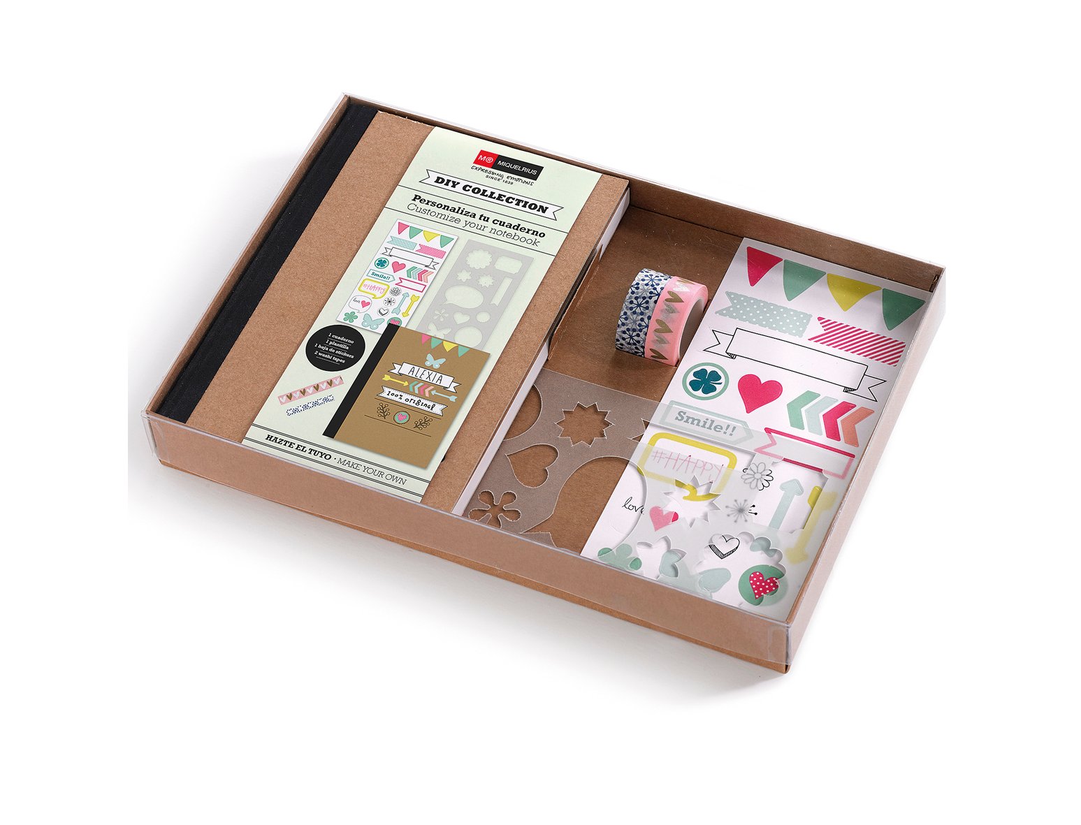 SET REGALO SCRAPBOOKING CUADERNO DINA5 LISO