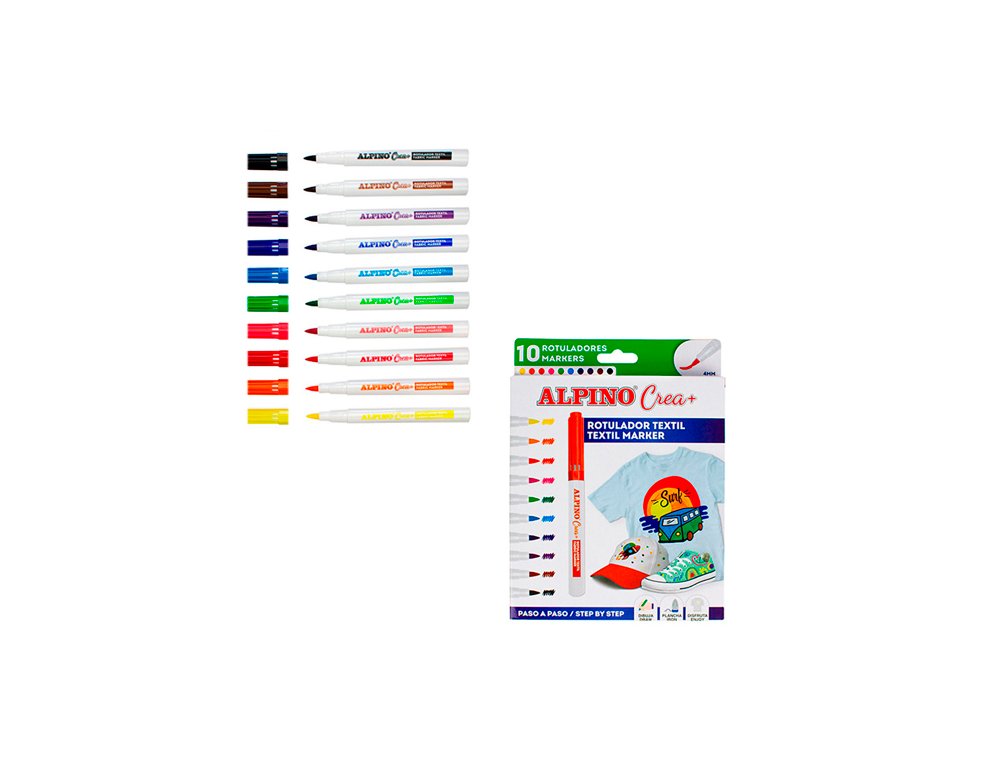ROTULADOR ALPINO CREA + TEXTIL