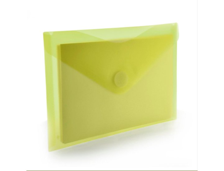 DOSSIER SOBRE VELCRO DINA5 TRANSPARENTE OFFICE BOX AMARILLO