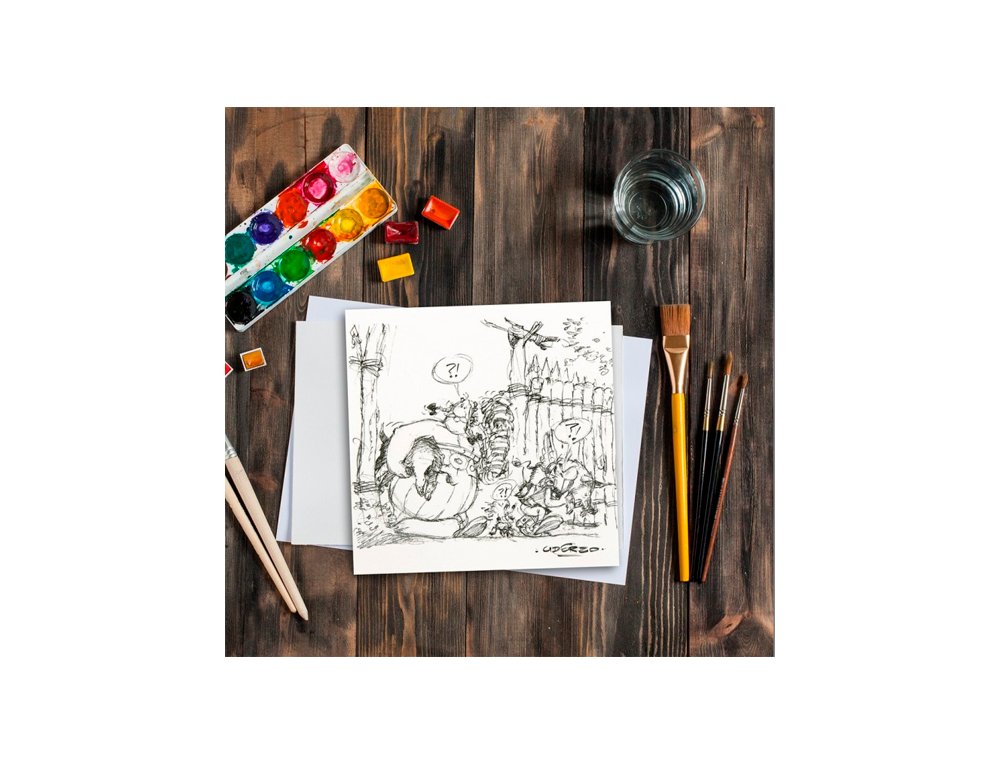 BLOC DE DIBUJO ASTERIX 21X21 Cm 30 HOJAS 160 Gramos GRANO FINO CLAIREFONTAINE